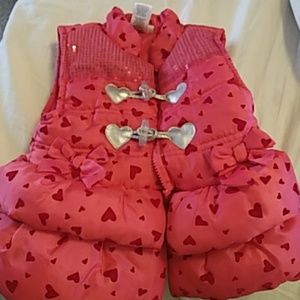 Girls 24m hot pink vest